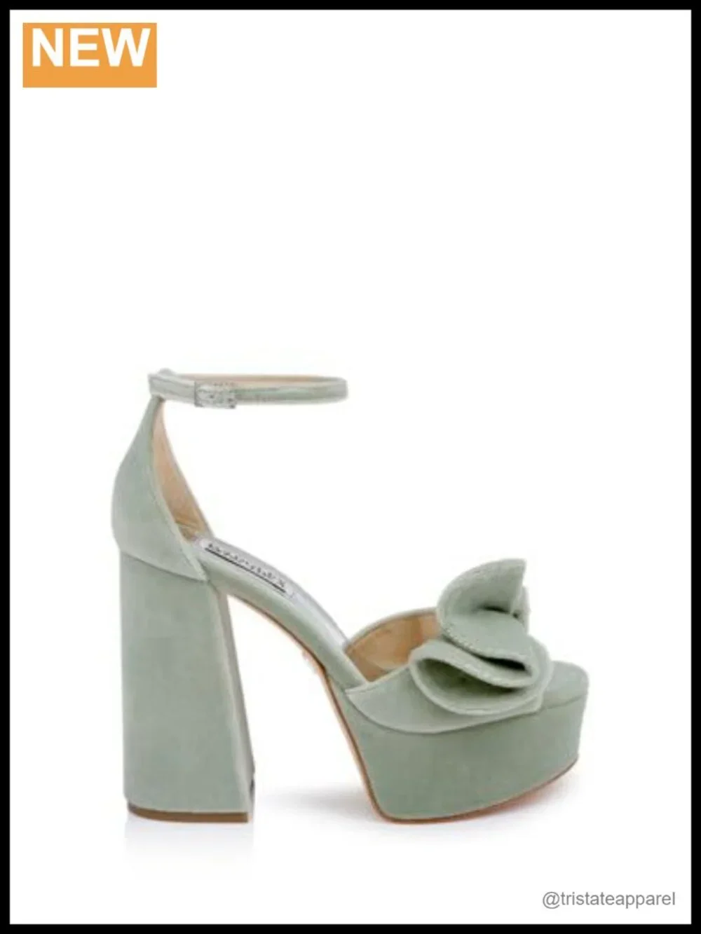 Velvet Platform Block Heels With Bow, Ankle Strap, Round Toe, Formal Heeled